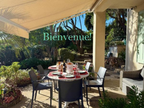 Authentique Villa le Cactus entièrement rénovée climatisée proche des plages du centre du Lavandou et du supermarché